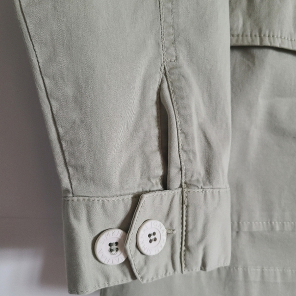 Jonathan Simkhai Maggie Twill Jacket, Size 6, Sage, NWT - Picture 7 of 16